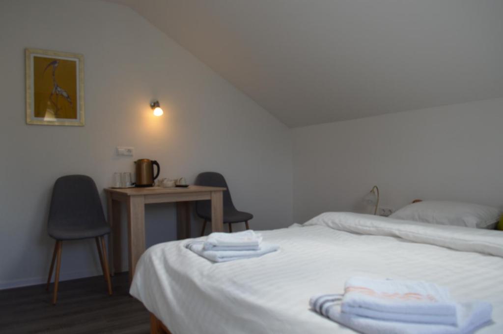 Bedroom with dining table